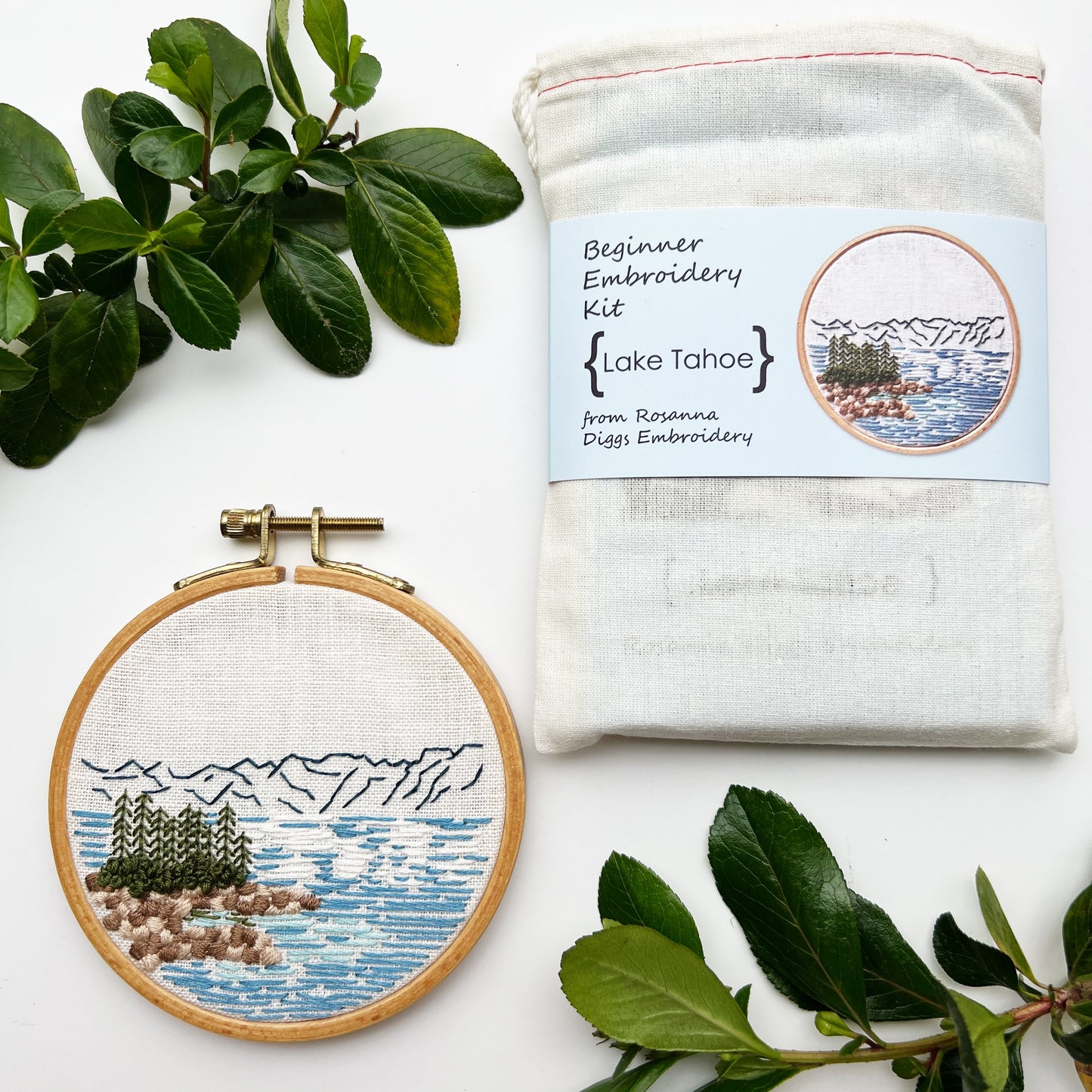 Lake Tahoe: Beginner Embroidery Kit