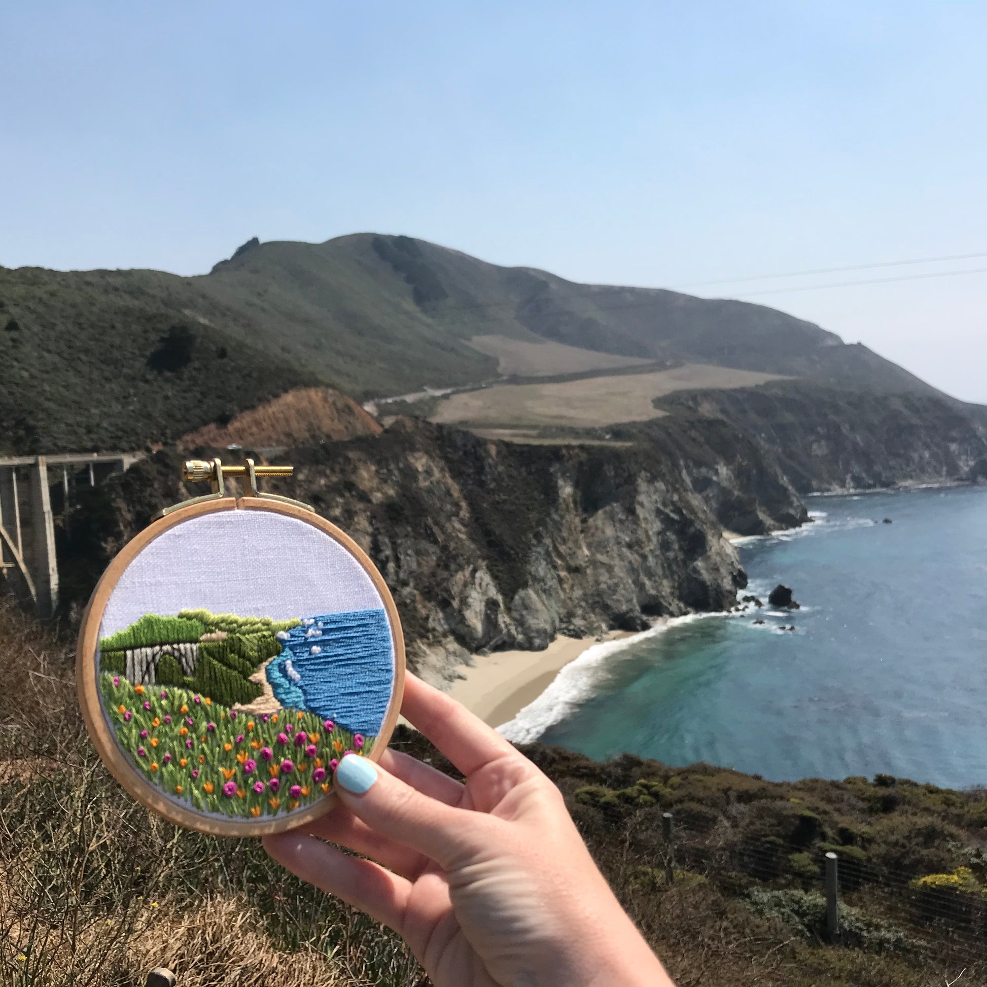 Big Sur Beginner Embroidery Kit at Big Sur, California