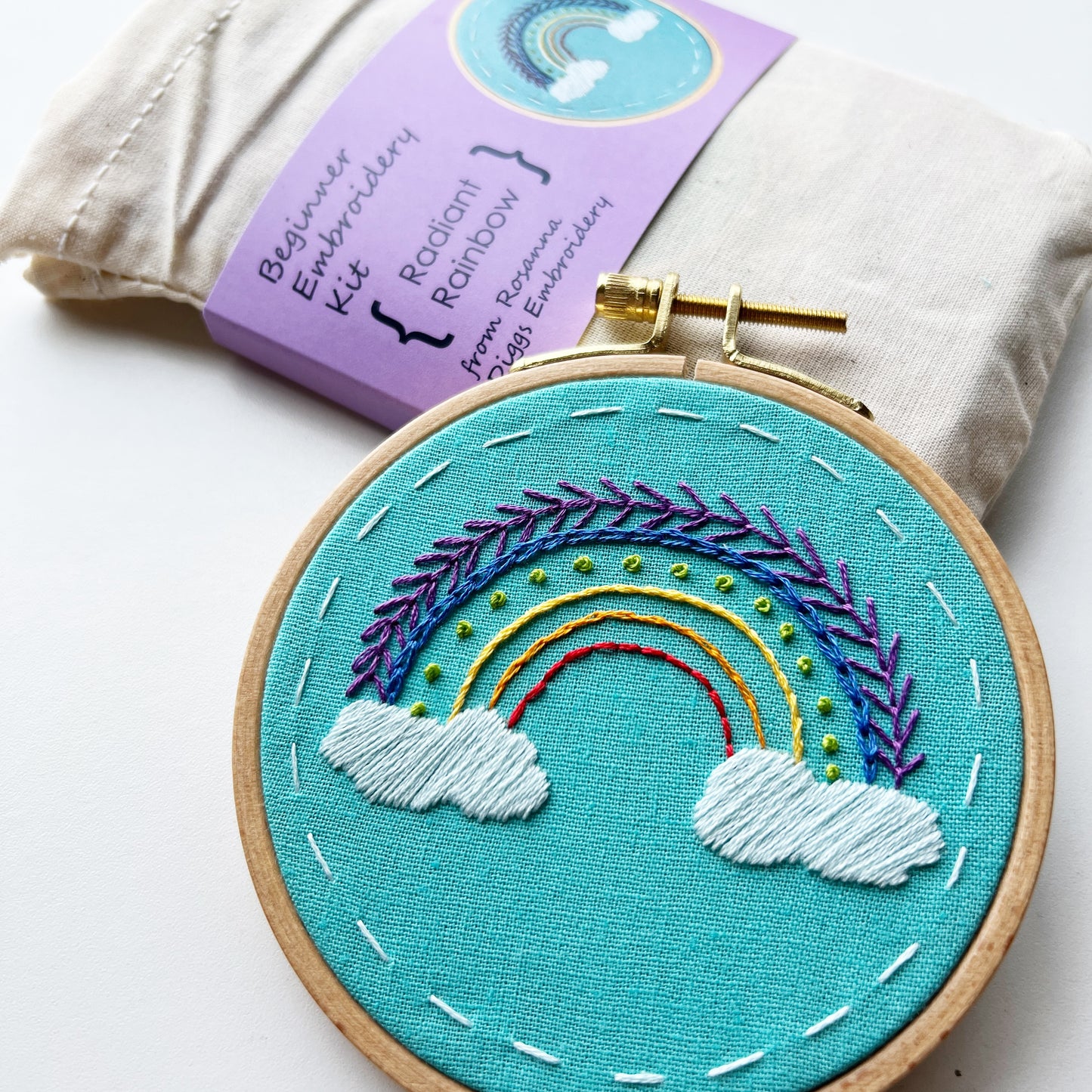 Radiant Rainbow: Beginner Embroidery Kit