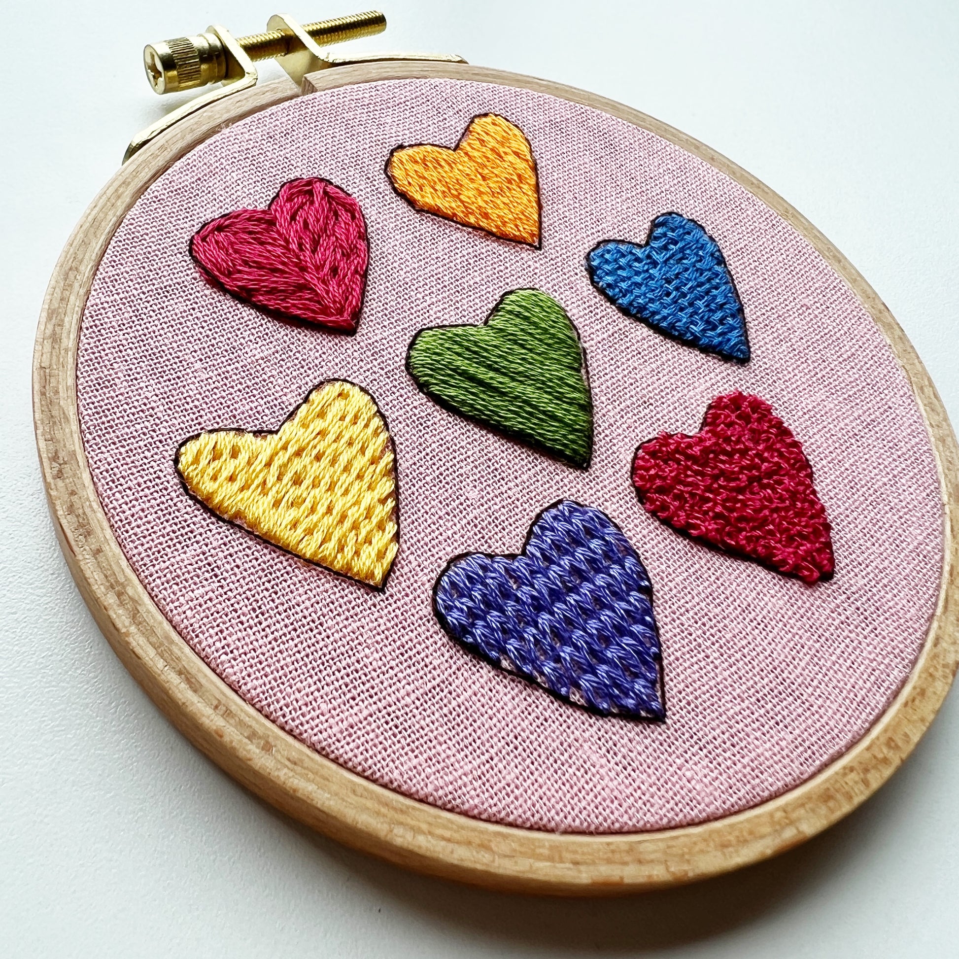 Learn 30 Stitches Heart Embroidery Kit for Beginners . Beginner Embroidery  Kit with Stamped Embroidery Patterns. Embroidery Kits. Embroidery Starter  Kit. Needlepoint Cross Stitch Kit for Kids & Adults
