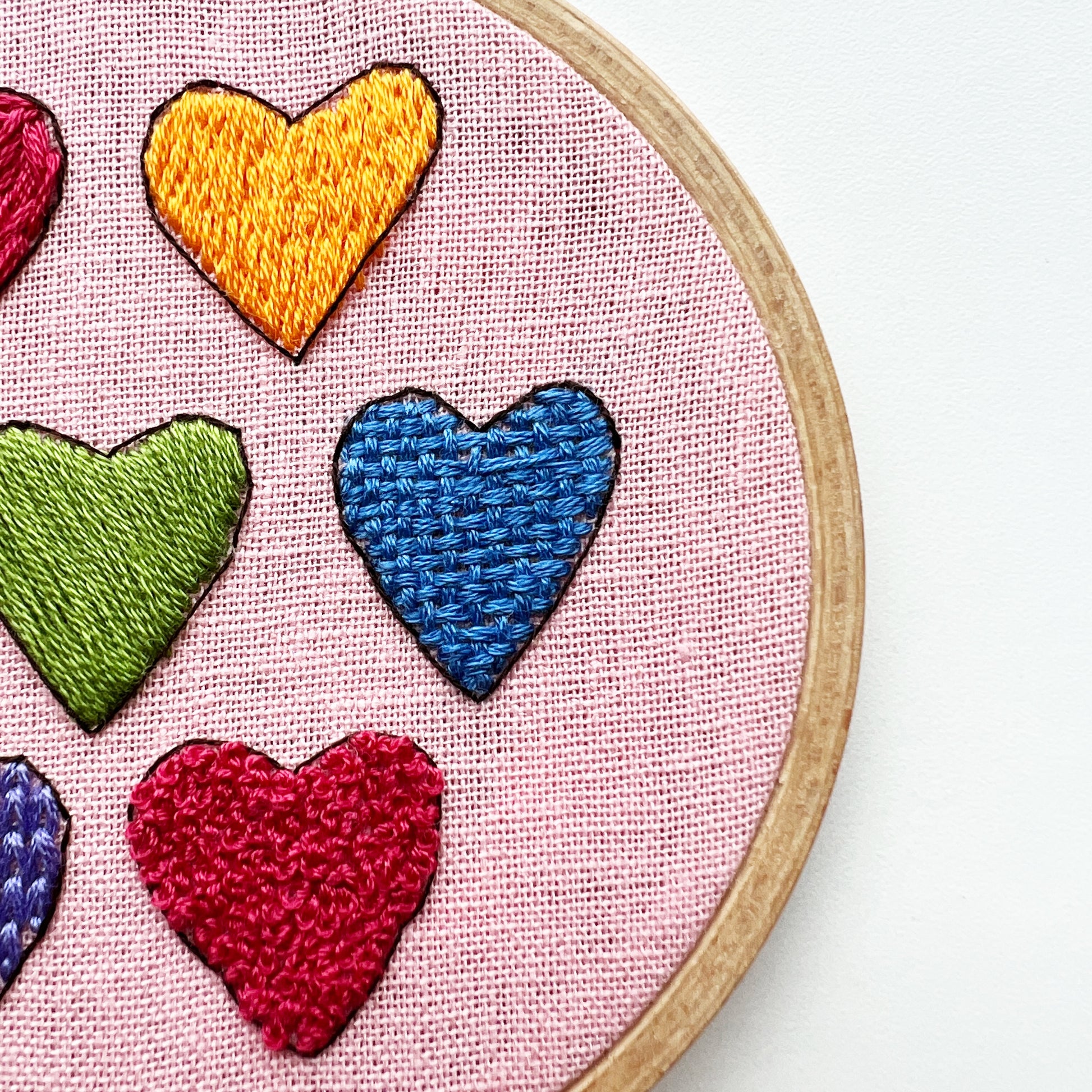 I Heart Stitching Beginner Embroidery Kit – Rosanna Diggs Embroidery