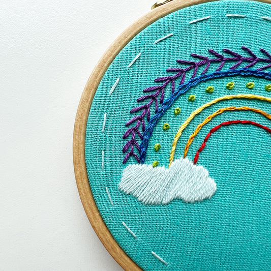 Radiant Rainbow: Beginner Embroidery Kit
