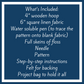 What is Included: 4 inch wooden hoop, 6 inch square linen fabric, water soluble pen, full skeins of floss, needle, pattern, step-by-step instructions and felt for backing in a reusable zippered project bag.