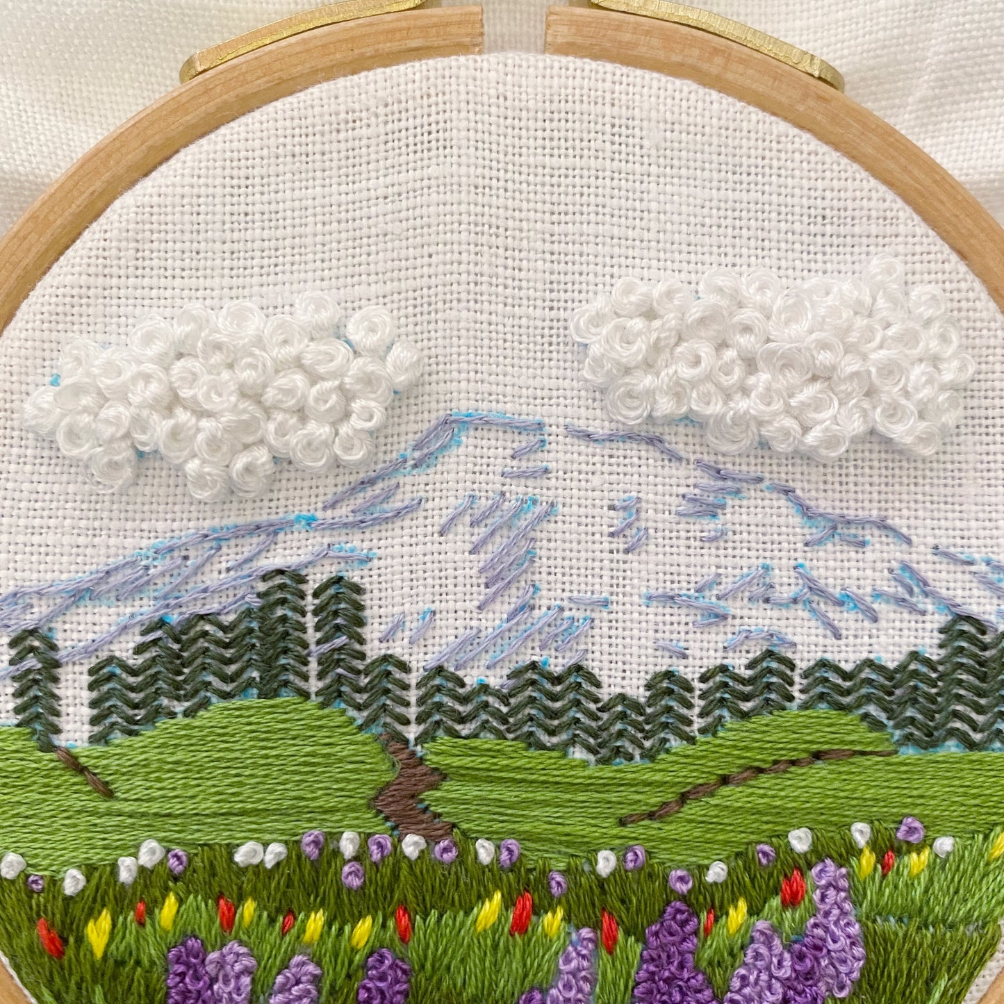 Mount Rainier: Beginner Embroidery Kit