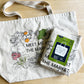 Meet Me at the Market Canvas Tote Bag - Ready to go to the market as is or add your own stitching.  Kits include directions, floss, needle, four inch hoop and project bag.  Also available as a tote only.