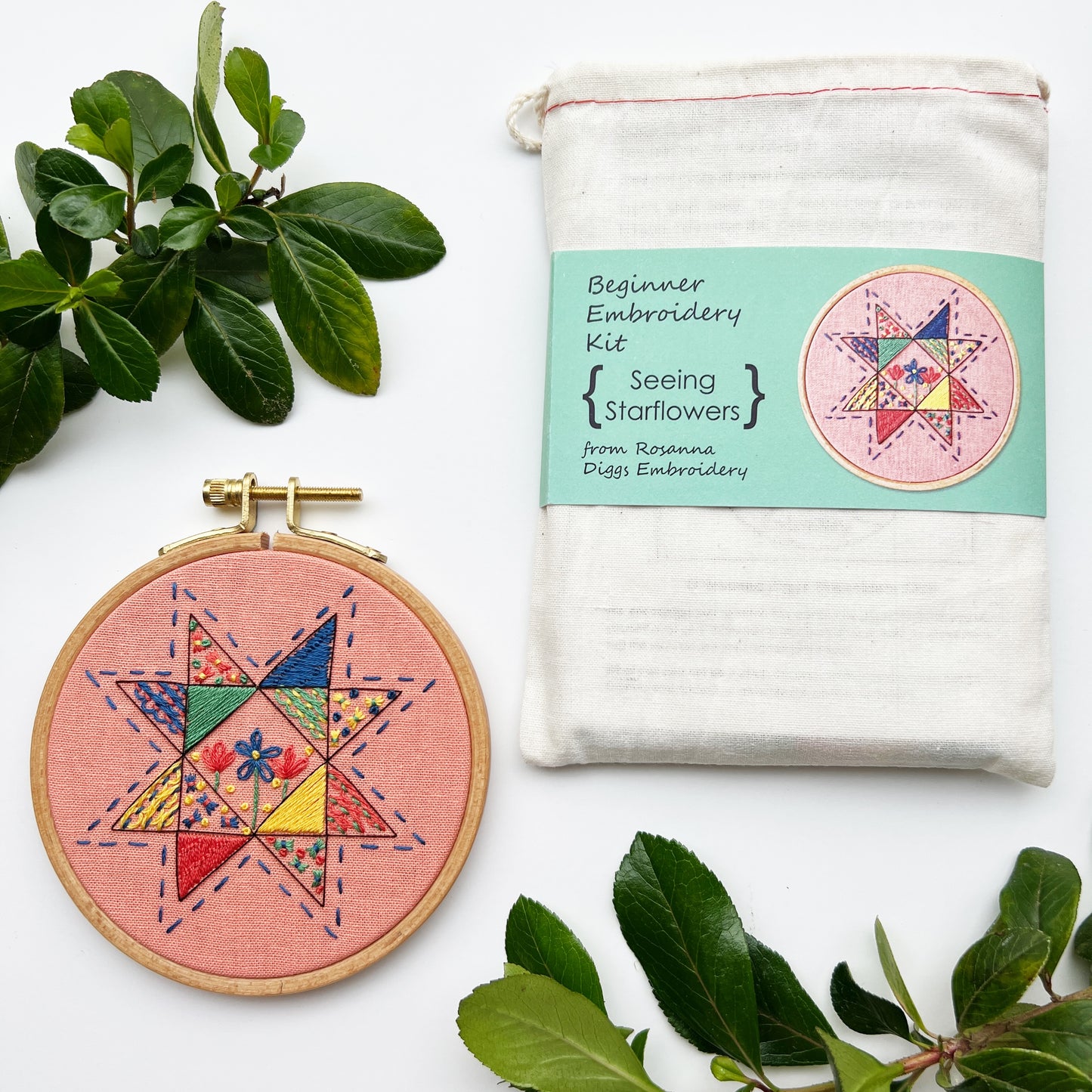 Seeing Starflowers: Beginner Embroidery Kit