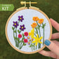 Family Flower Garden design your own embroidery kit