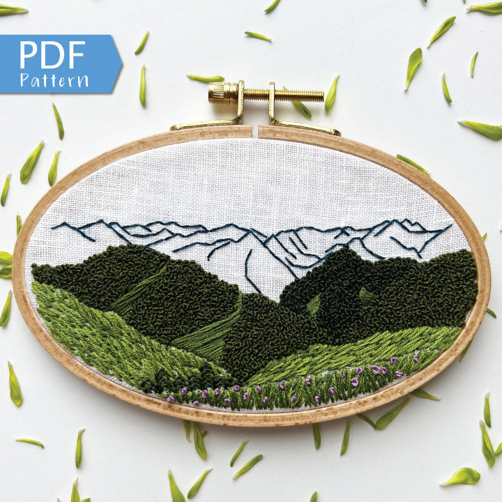 Hurricane Ridge: Choose Your Skill Level PDF Embroidery Pattern