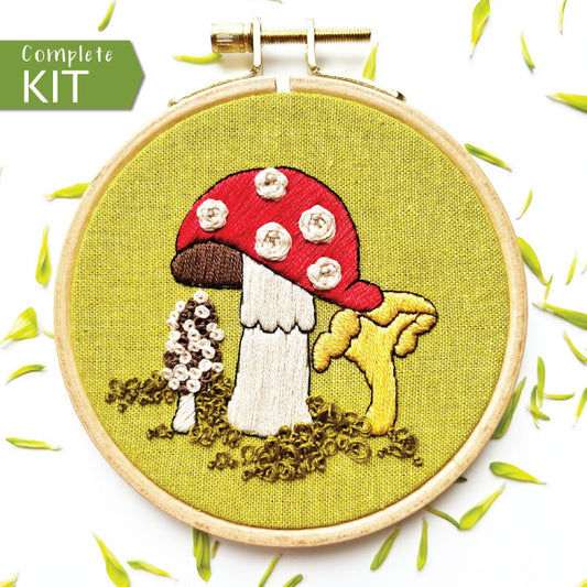 The Fungis: Beginner Embroidery Kit
