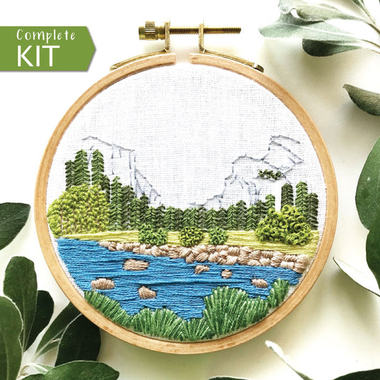 Yosemite Valley: Intermediate Embroidery Kit