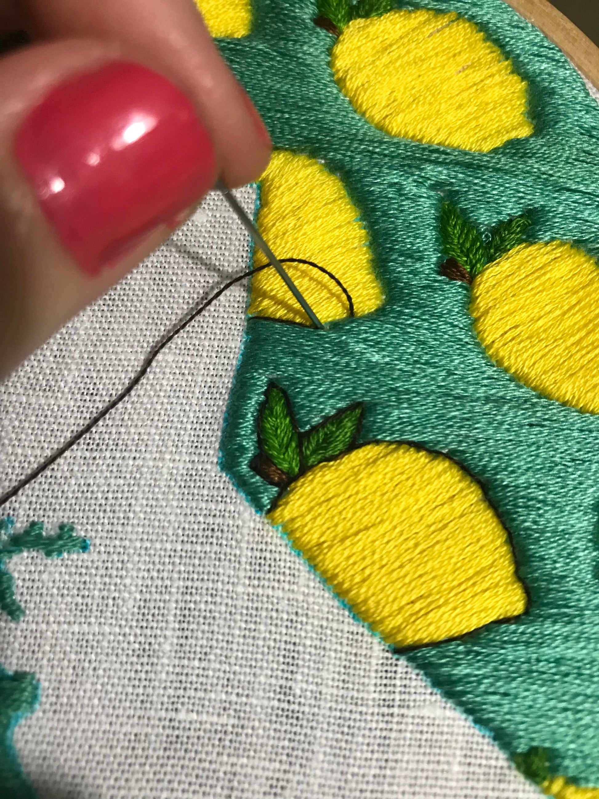 California Lemons: Beginner PDF Embroidery Pattern – Rosanna Diggs