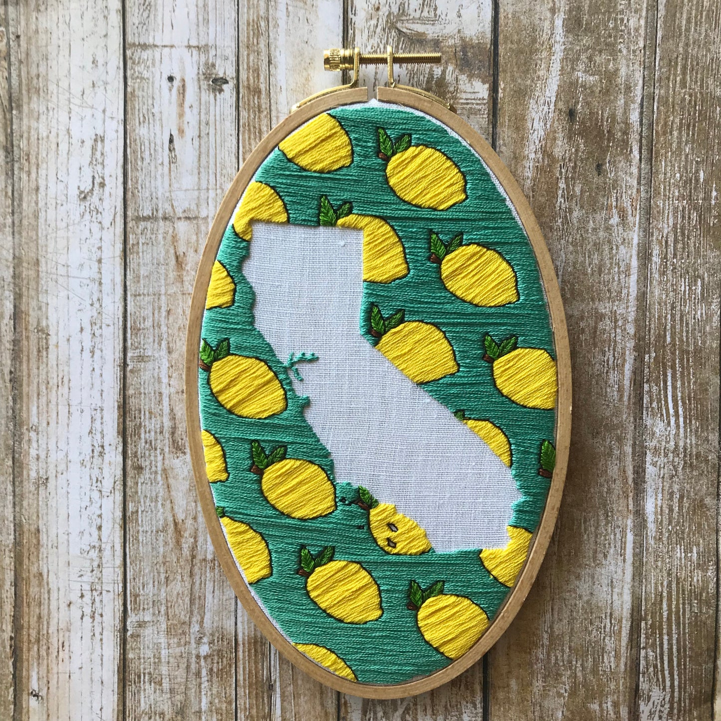 California Lemons: Beginner PDF Embroidery Pattern