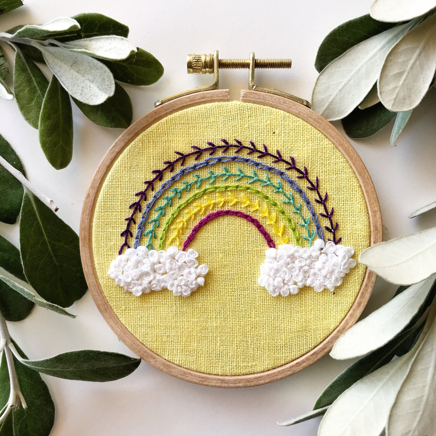 Bright Rainbow: Beginner PDF Embroidery Pattern