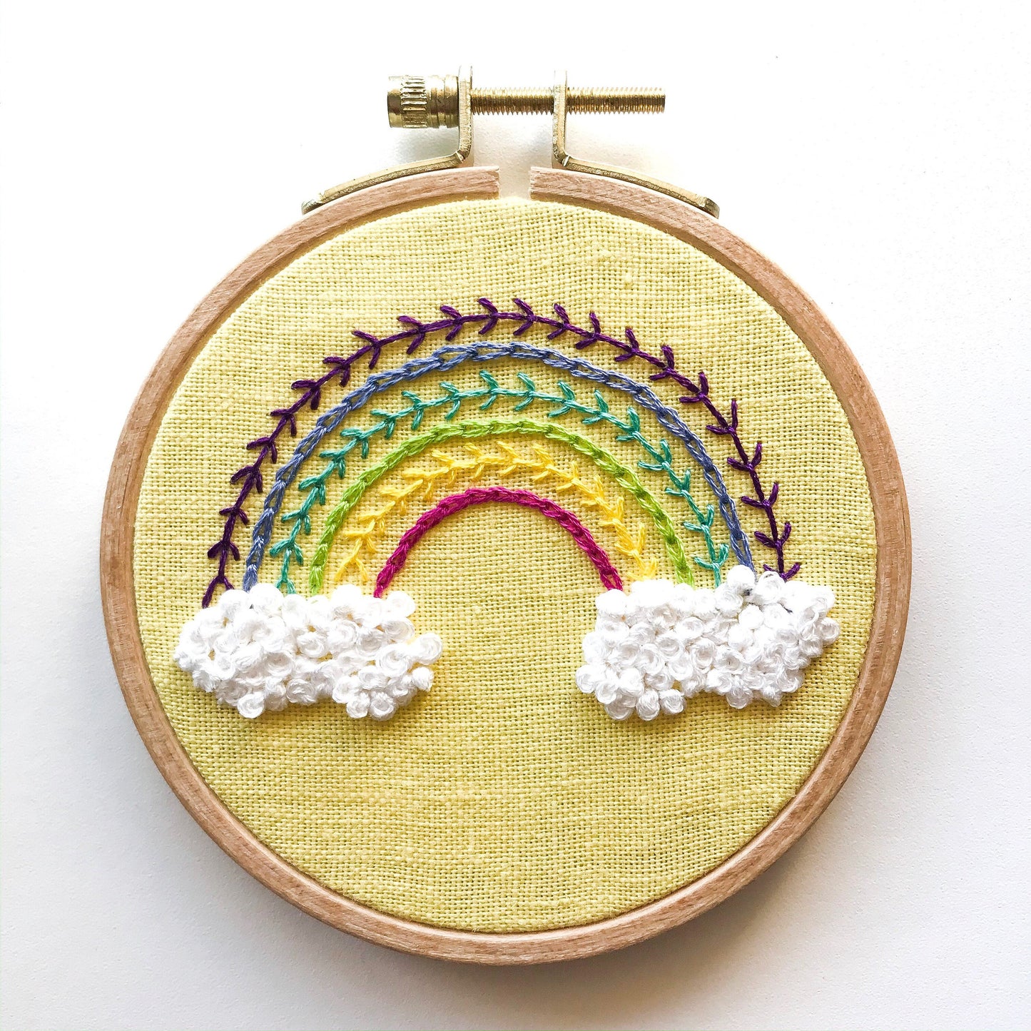 Bright Rainbow: Beginner PDF Embroidery Pattern