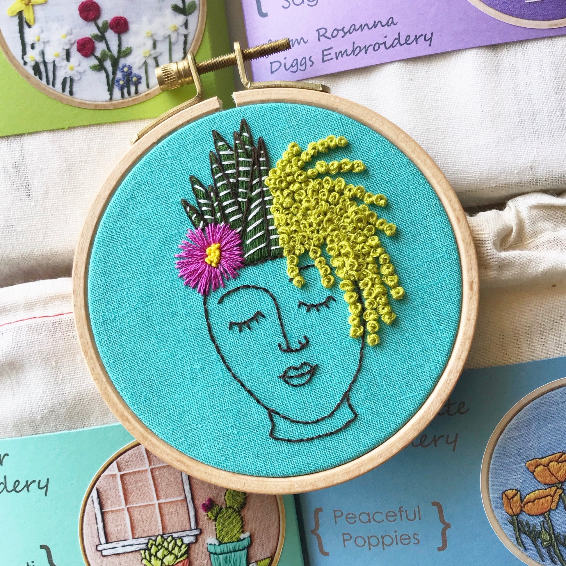 Painted Ladies Intermediate Hand Embroidery Kit – Rosanna Diggs Embroidery