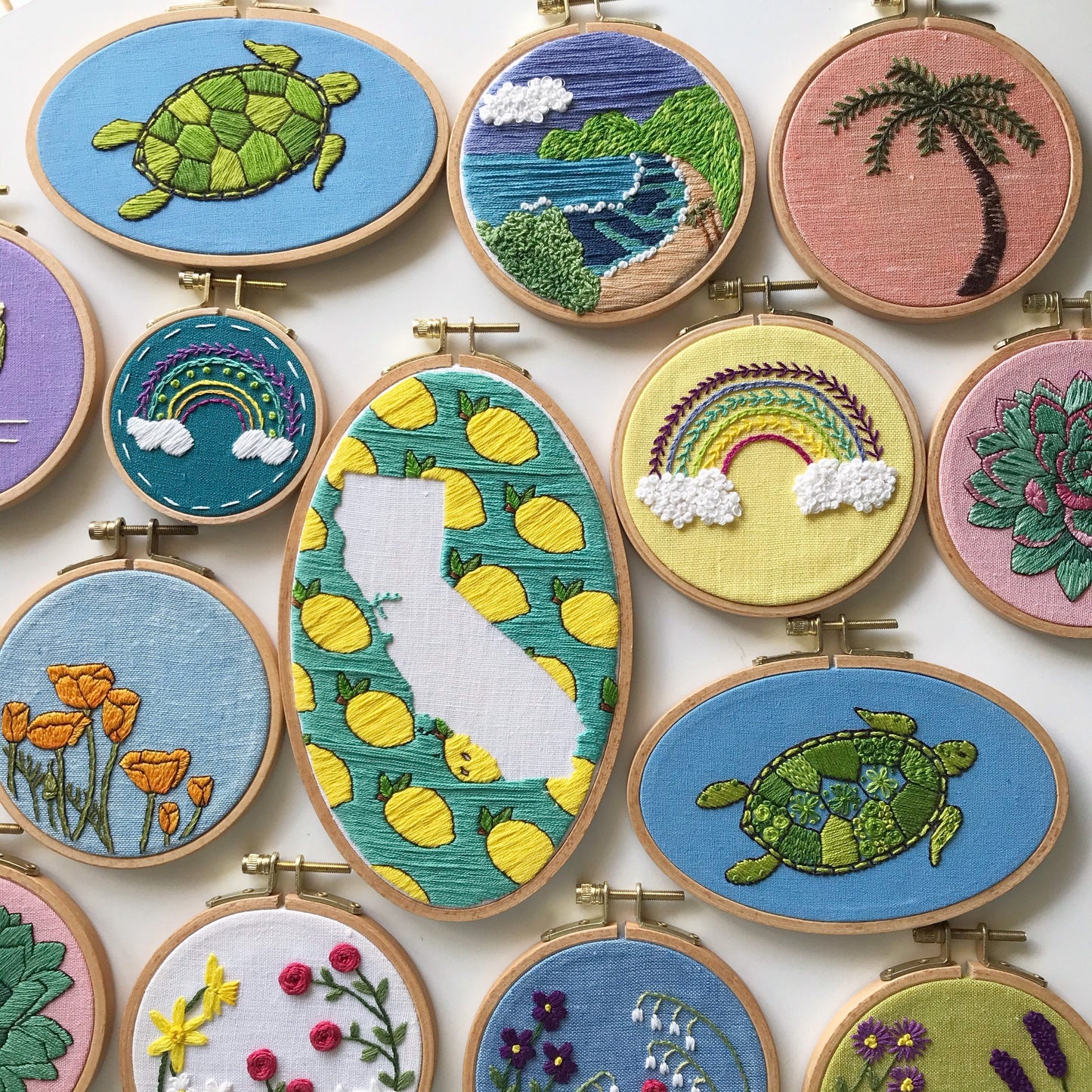 Palm Tree: Beginner Embroidery Kit