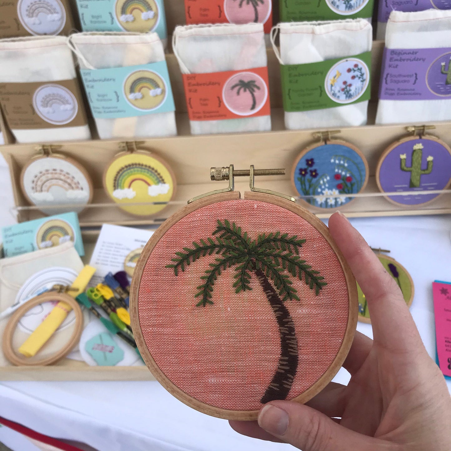 Palm Tree: Beginner Embroidery Kit