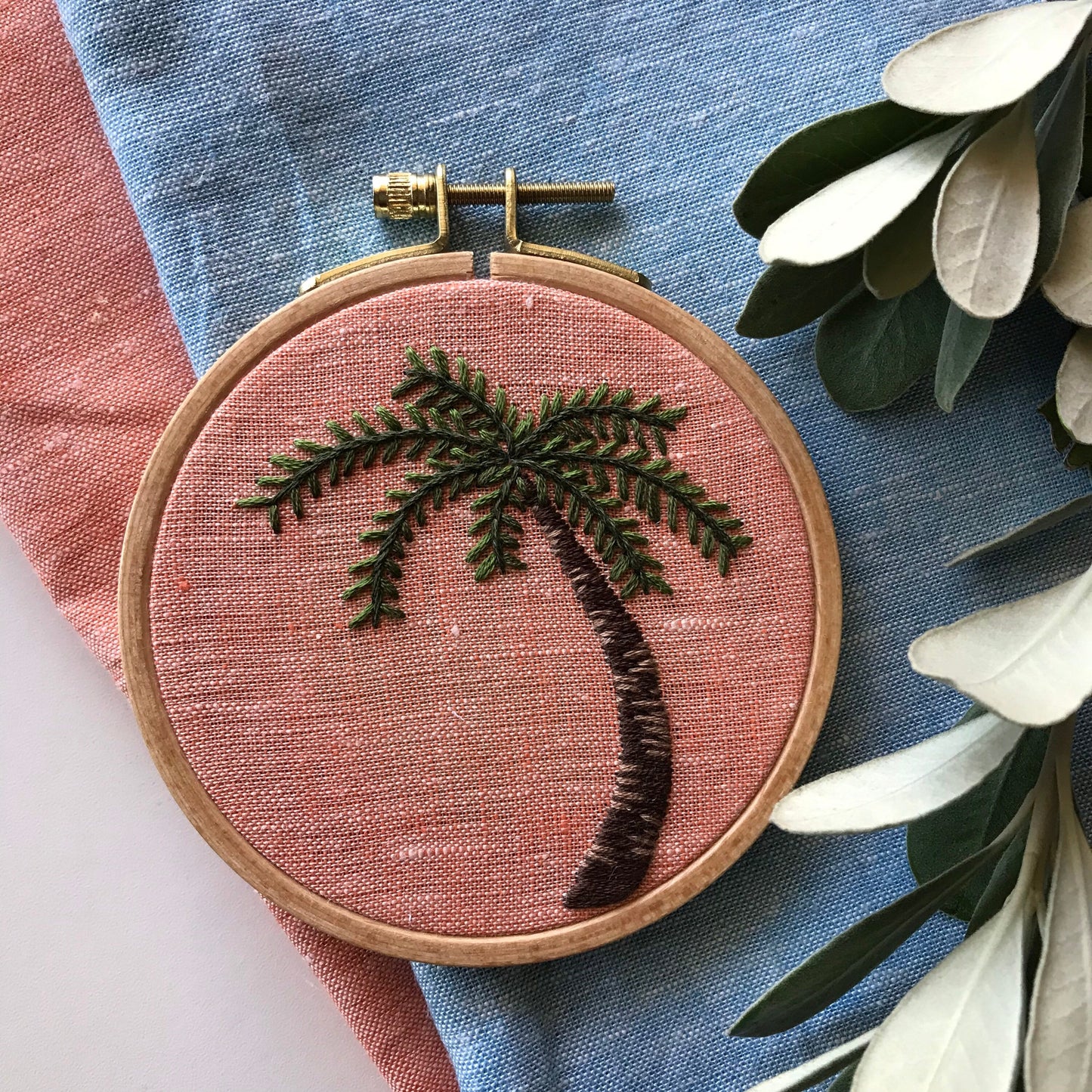 Palm Tree: Beginner PDF Embroidery Pattern