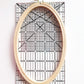 Large Oval Beech Wood Embroidery Hoop: Portrait Orientation