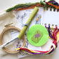 Family Flower Garden Design Your Own Embroidery Kit supply contents