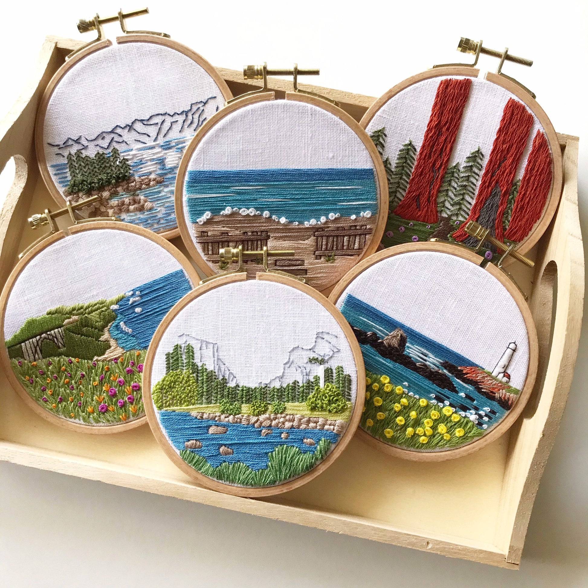 Lighthouse by the Bay: Beginner Embroidery Kit – Rosanna Diggs