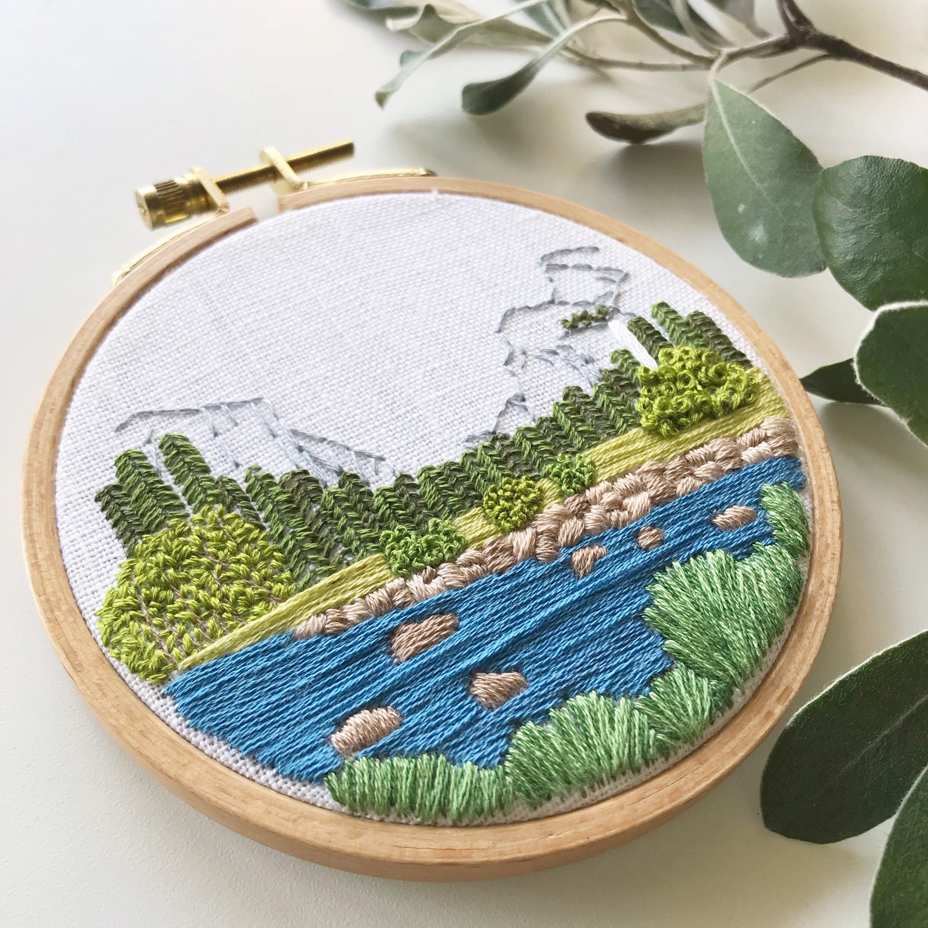 Embroidery Kits Bundle, Nature Embroidery Kits, Quote Embroidery Kits, Hoop top Art Kit Bundle, Forest Embroidery Kit, Beach Embroidery Kit