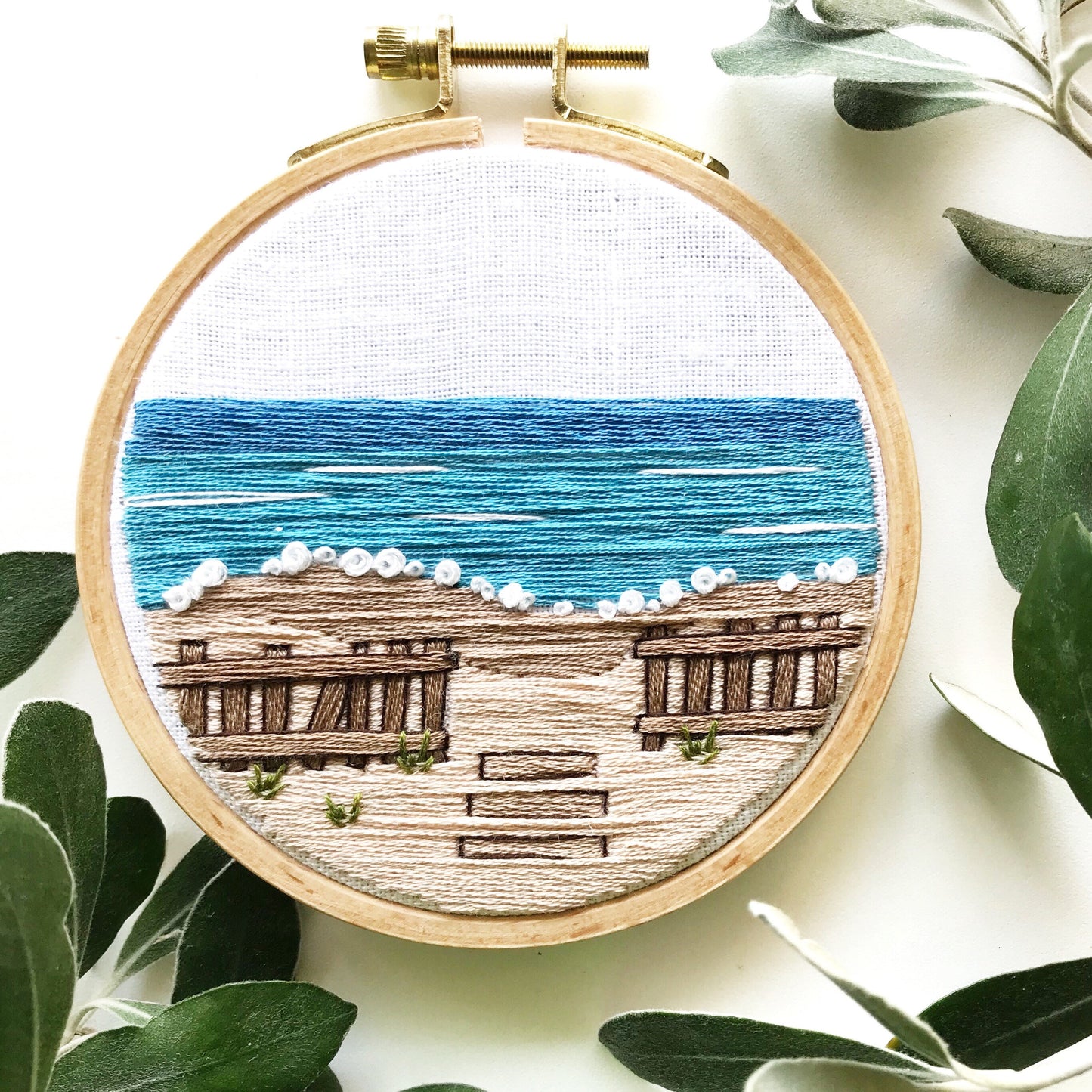 Day at the Beach: Intermediate Embroidery PDF Pattern