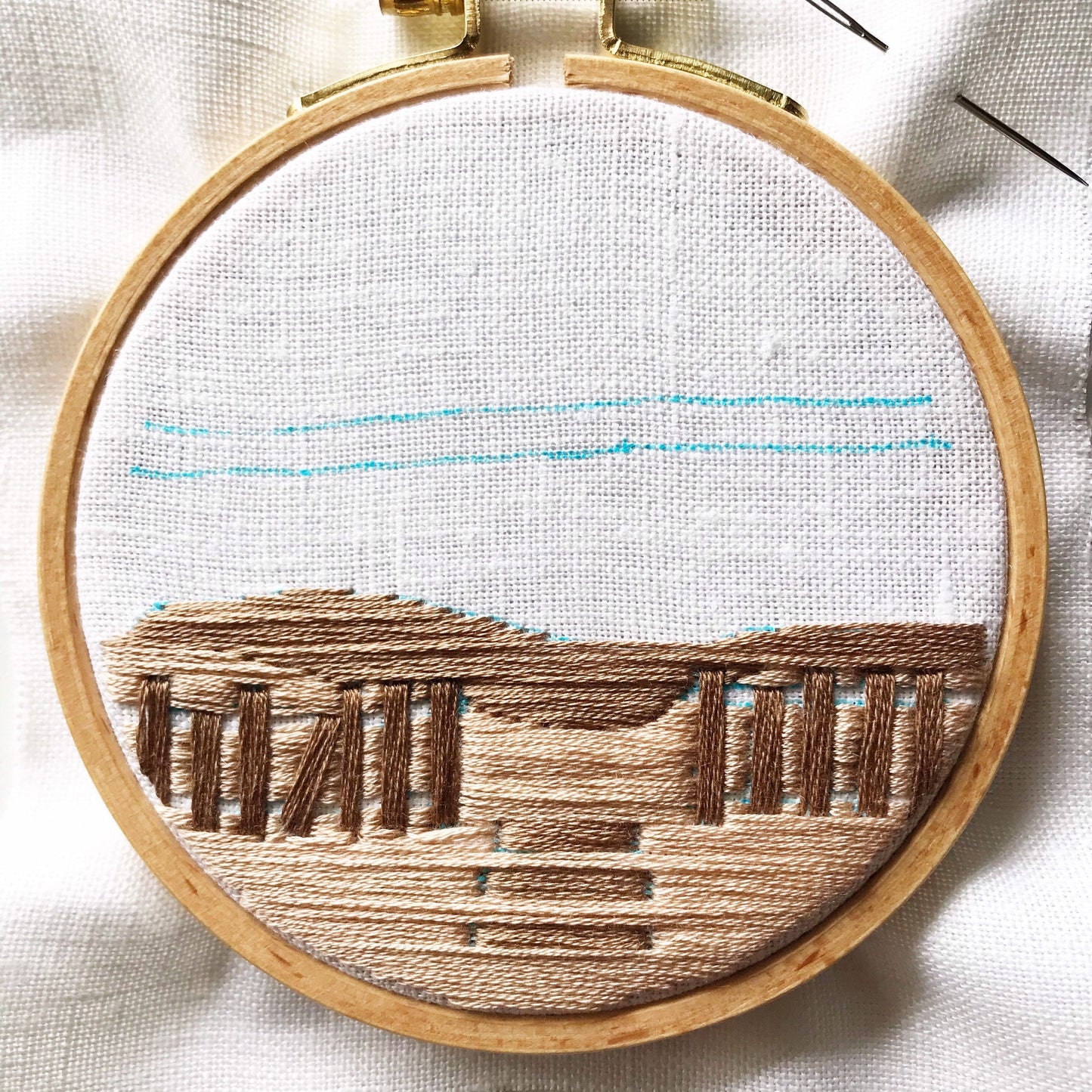 Day at the Beach: Intermediate Embroidery Kit