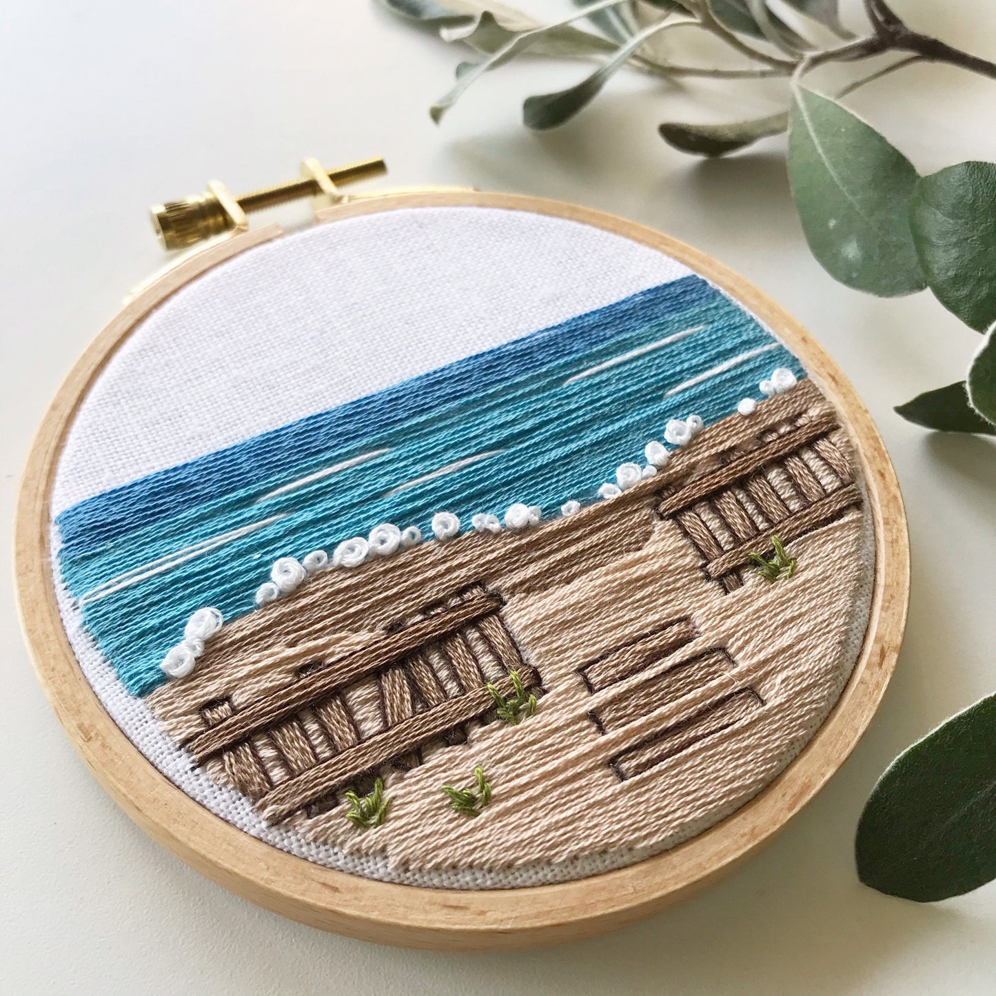 Day at the Beach: Intermediate Embroidery PDF Pattern