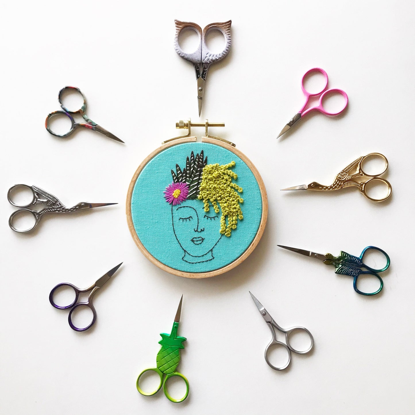 Mini Pink Embroidery Scissors