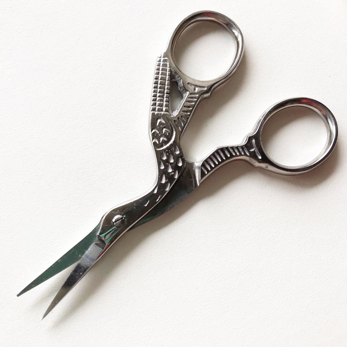 Silver Stork Embroidery Scissors