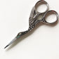 Silver Stork Embroidery Scissors