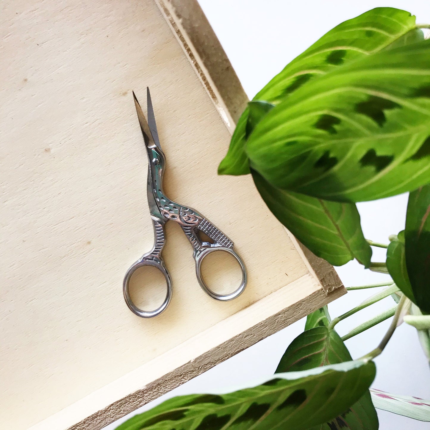 Silver Stork Embroidery Scissors