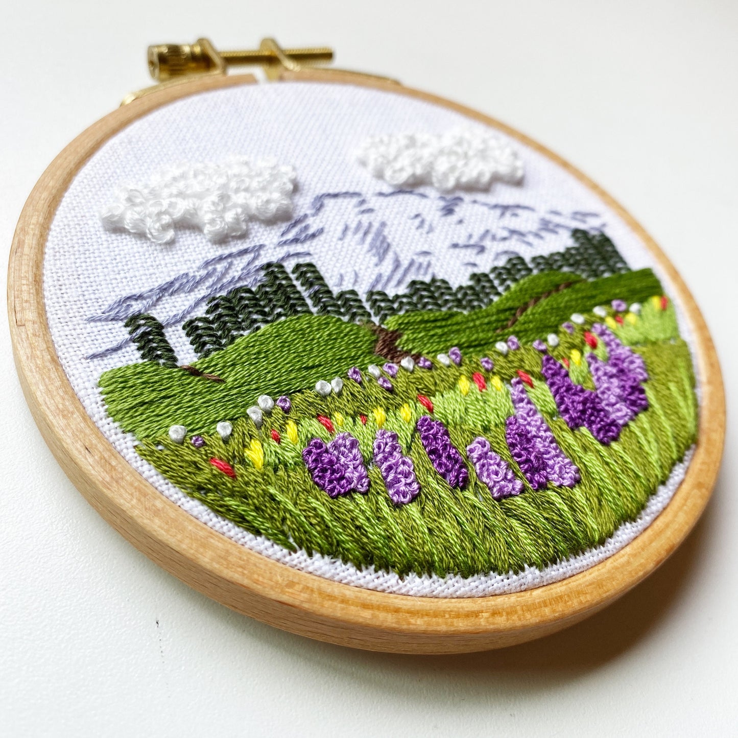 Mount Rainier: Beginner Embroidery Kit