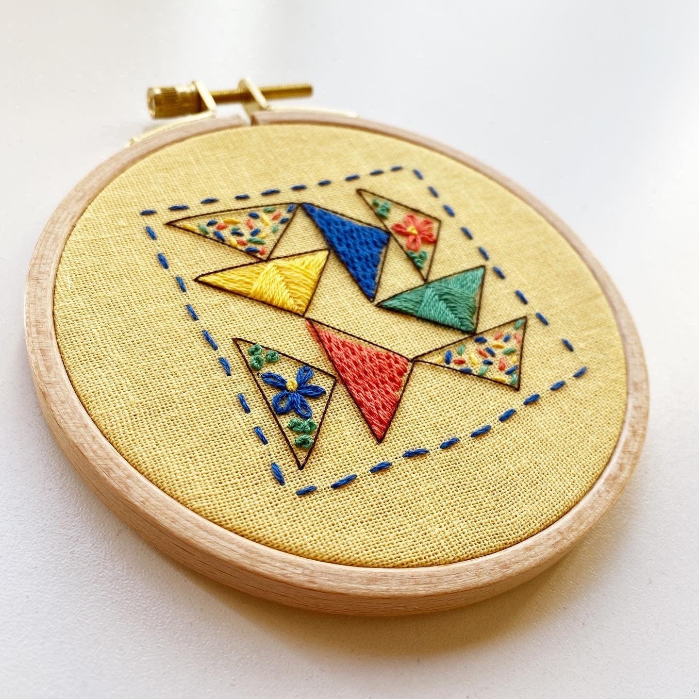 Triangle Tango: Beginner Embroidery Kit – Rosanna Diggs Embroidery